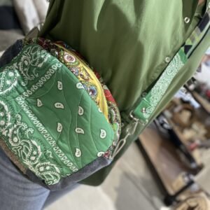 Cabas, pochette XXL, banane LilyMay.so - besace bandoulière tapisserie bandana