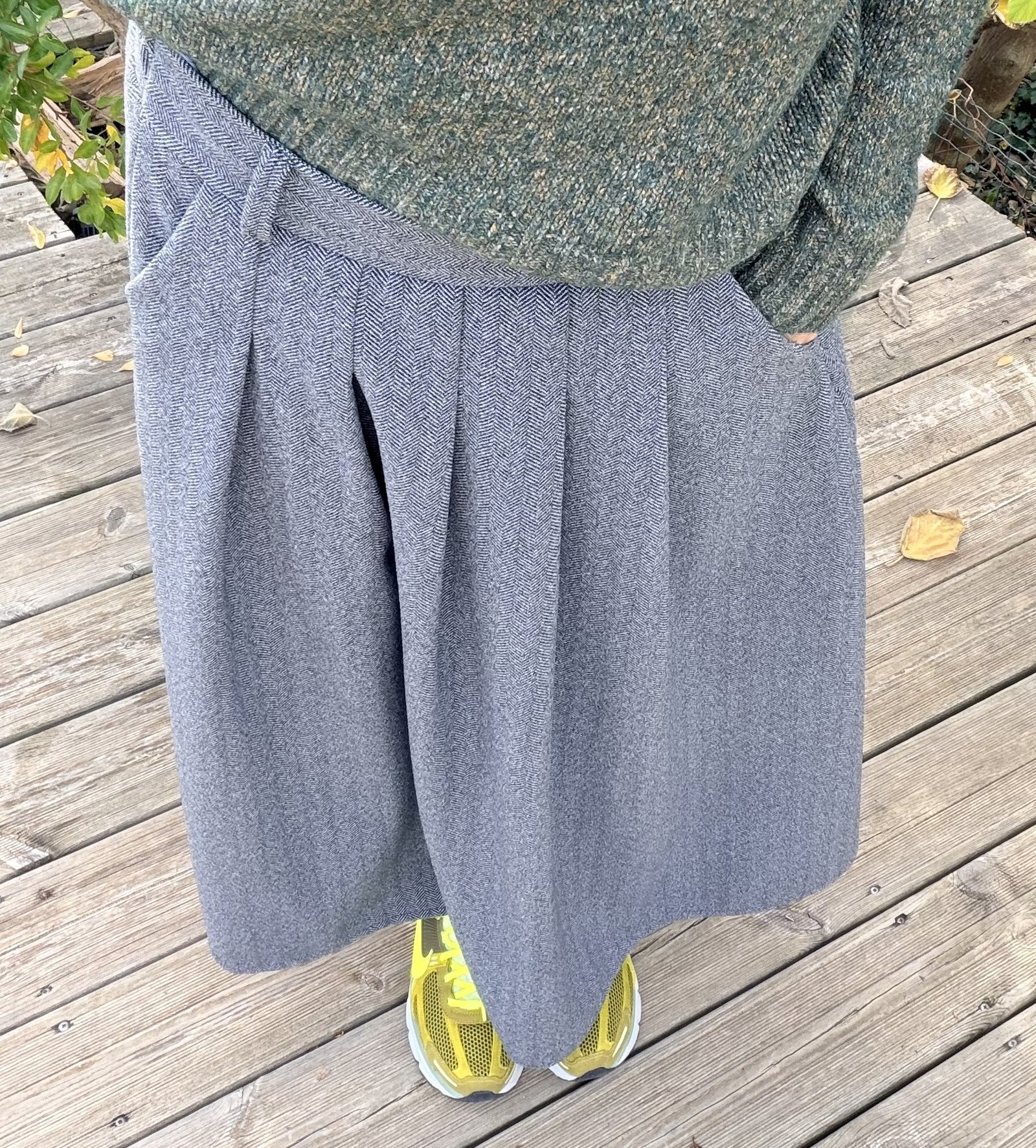 Jupe longue chevron Jeanne et Charlotte – Image 3