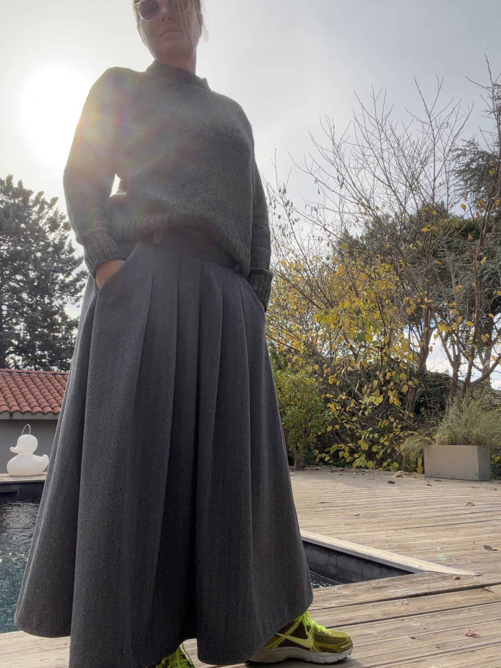 Jupe longue chevron Jeanne et Charlotte – Image 2